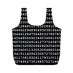 Illustration Pi Circle Diameter Circumference Full Print Recycle Bag (m) by Wegoenart