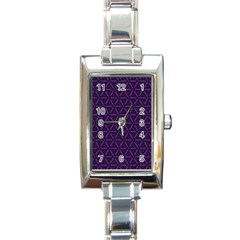 Background Pattern Texture Purple Rectangle Italian Charm Watch by Wegoenart