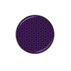 Background Pattern Texture Purple Hat Clip Ball Marker (4 Pack) by Wegoenart