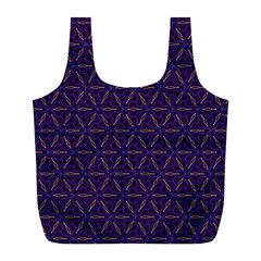 Background Pattern Texture Purple Full Print Recycle Bag (l)