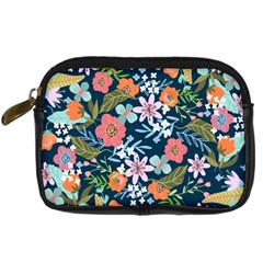 Flowers Flower Flora Nature Floral Background Painting Digital Camera Leather Case by Wegoenart