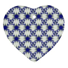 Background Pattern Texture Design Heart Ornament (two Sides) by Wegoenart