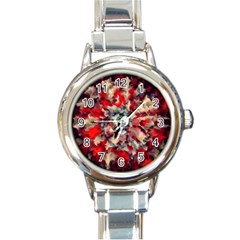 Mirror Fractal Round Italian Charm Watch by Sparkle