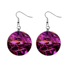 Mirror Fractal Mini Button Earrings by Sparkle