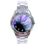 Mirror Fractal Stainless Steel Analogue Watch Front