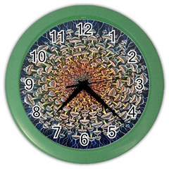 Mirror Fractal Color Wall Clock by Sparkle