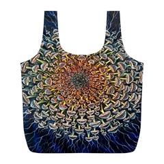 Mirror Fractal Full Print Recycle Bag (l)