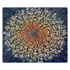 Mirror Fractal Double Sided Flano Blanket (small)  by Sparkle