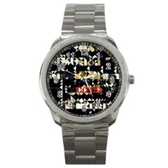 Art-design-color-banner-wallpaper Sport Metal Watch