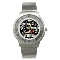 Art-design-color-banner-wallpaper Stainless Steel Watch