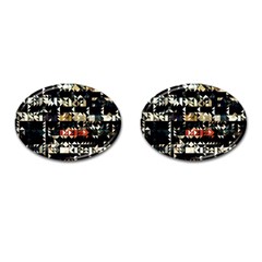 Art-design-color-banner-wallpaper Cufflinks (Oval)