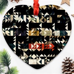 Art-design-color-banner-wallpaper Heart Ornament (Two Sides)