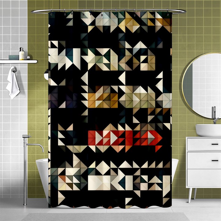 Art-design-color-banner-wallpaper Shower Curtain 48  x 72  (Small) 