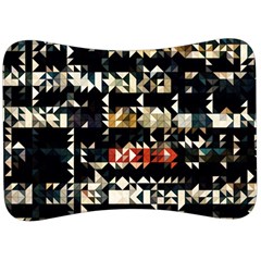 Art-design-color-banner-wallpaper Velour Seat Head Rest Cushion