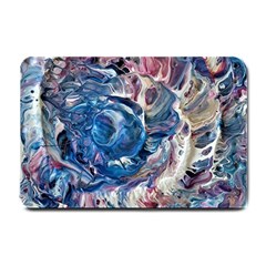 Abstract Ammonite Small Doormat  by kaleidomarblingart