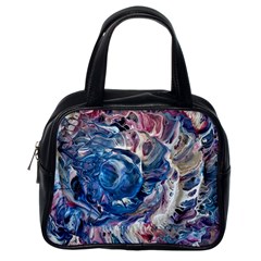 Abstract Ammonite Classic Handbag (one Side) by kaleidomarblingart