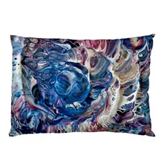 Abstract Ammonite Pillow Case by kaleidomarblingart