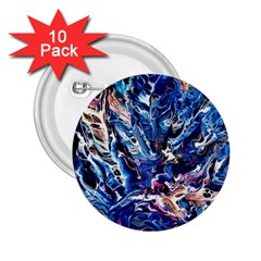 Cobalt Delta 2 25  Buttons (10 Pack)  by kaleidomarblingart