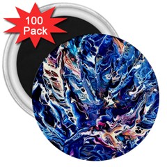 Cobalt Delta 3  Magnets (100 Pack) by kaleidomarblingart