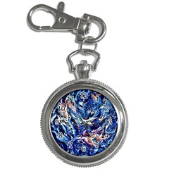 Cobalt Delta Key Chain Watches by kaleidomarblingart