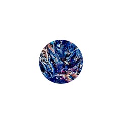 Cobalt Delta 1  Mini Buttons by kaleidomarblingart