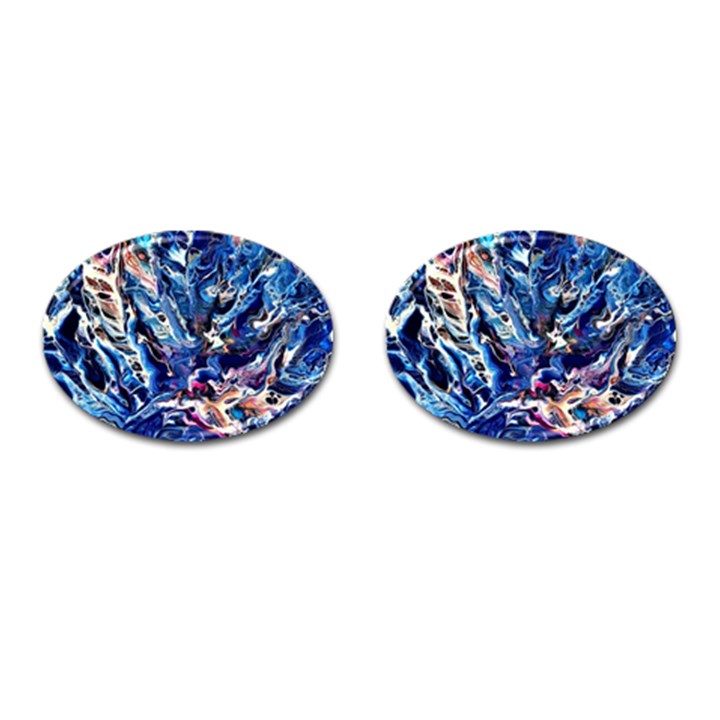 Cobalt delta Cufflinks (Oval)