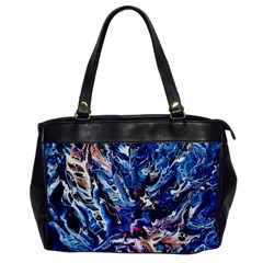 Cobalt Delta Oversize Office Handbag by kaleidomarblingart