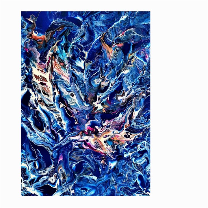 Cobalt delta Large Garden Flag (Two Sides)