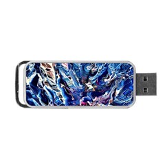 Cobalt Delta Portable Usb Flash (two Sides) by kaleidomarblingart