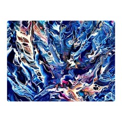 Cobalt Delta Double Sided Flano Blanket (mini)  by kaleidomarblingart