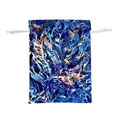 Cobalt Delta Lightweight Drawstring Pouch (l) by kaleidomarblingart