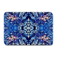 Cobalt Arabesque Plate Mats by kaleidomarblingart