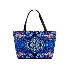 Cobalt Arabesque Classic Shoulder Handbag by kaleidomarblingart