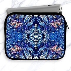 Cobalt Arabesque Apple Ipad 2/3/4 Zipper Cases by kaleidomarblingart