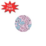 Children Pattern Design 1  Mini Buttons (100 pack)  Front