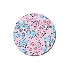 Children Pattern Design Rubber Coaster (round)