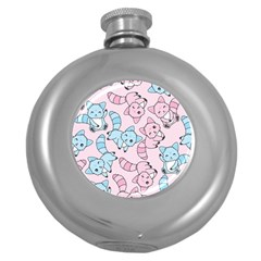 Children Pattern Design Round Hip Flask (5 Oz) by Jancukart