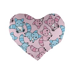 Children Pattern Design Standard 16  Premium Heart Shape Cushions