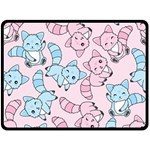 Children Pattern Design Double Sided Fleece Blanket (Large)  80 x60  Blanket Front