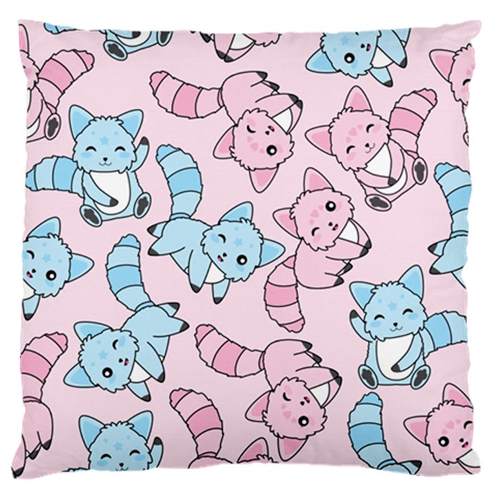 Children Pattern Design Large Flano Cushion Case (Two Sides)