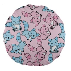 Children Pattern Design Large 18  Premium Flano Round Cushions