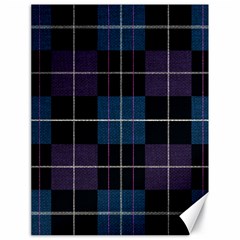 Blue Black Modern Plaids Canvas 18  X 24  by ConteMonfrey