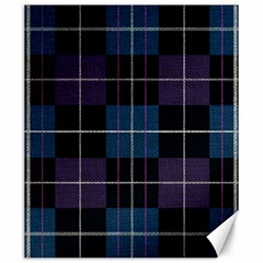 Blue Black Modern Plaids Canvas 20  X 24  by ConteMonfrey