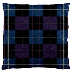 Blue Black Modern Plaids Standard Flano Cushion Case (two Sides) by ConteMonfrey