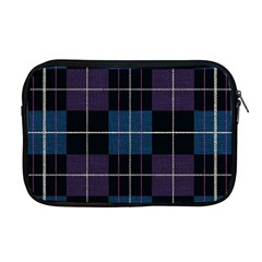 Blue Black Modern Plaids Apple Macbook Pro 17  Zipper Case by ConteMonfrey