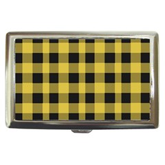 Black And Yellow Small Plaids Cigarette Money Case by ConteMonfrey