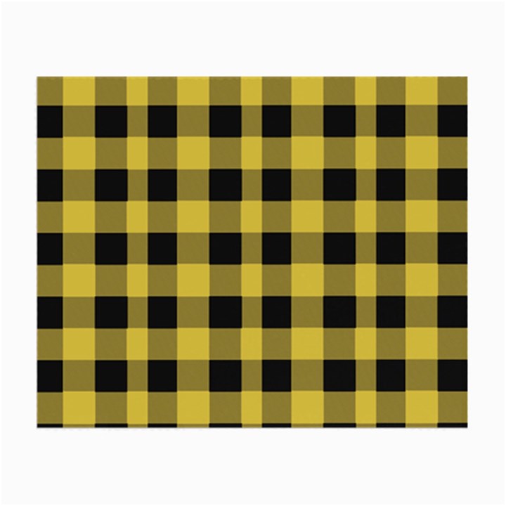 Black and yellow small plaids Small Glasses Cloth