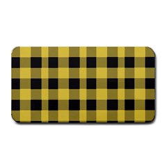 Black And Yellow Small Plaids Medium Bar Mats by ConteMonfrey