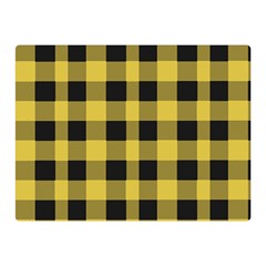 Black And Yellow Small Plaids Double Sided Flano Blanket (mini)  by ConteMonfrey