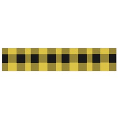 Black And Yellow Small Plaids Small Flano Scarf by ConteMonfrey